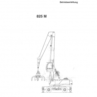 SENNEBOGEN 825M DE excavator operator manual